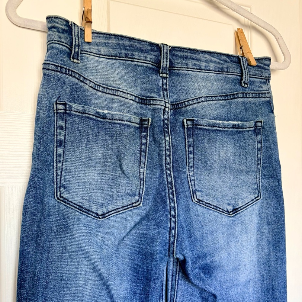 TNR Indigo Blue High-Waisted Ankle Jeans — Size 24 - Picture 6 of 7